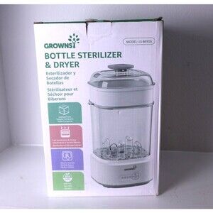 Grownsy Bottle Sterilizer and Dryer Model LS-BE916, Compact Electric Steam Baby